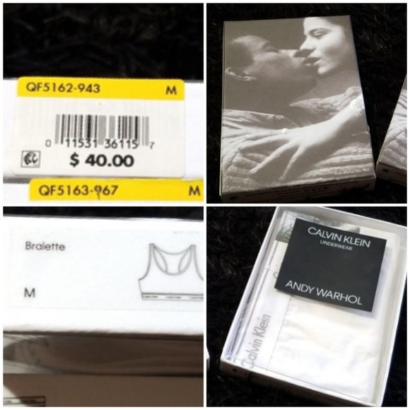 NWT Classic Andy Warhol "Kiss" Bralette - Picture 5 of 8